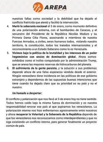 Llamado a la unidad y a la esperanza (2)